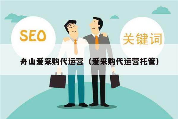 舟山爱采购代运营（爱采购代运营托管）